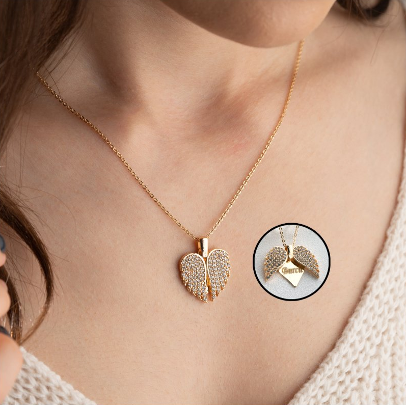 14 K Gold Plated Customizable Heart Necklace