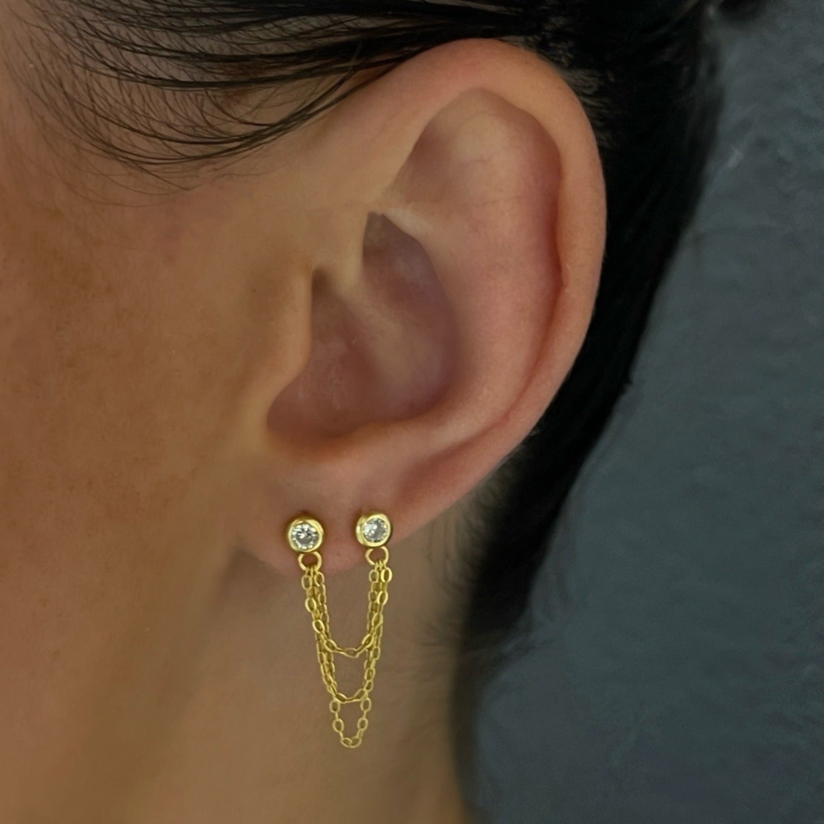 Irie double stud earrings