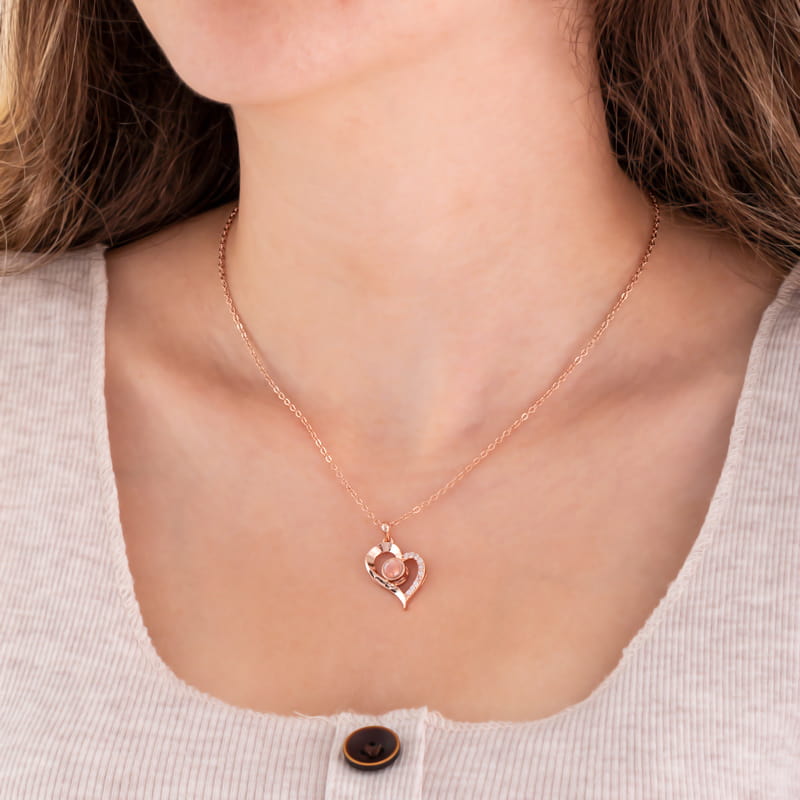 14 K Gold Plated - I Love You Necklace in 100 Languages